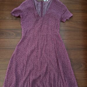 GAP Sparkling Purple/pink  Midi Dress